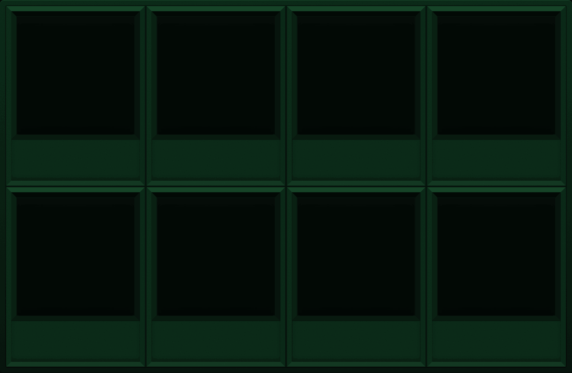 Deep Forest Display Case (2x4)